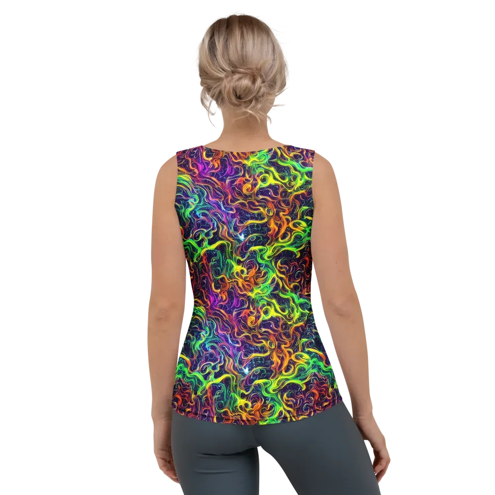 Liquid Fireworks on Women's Tank Top — Back