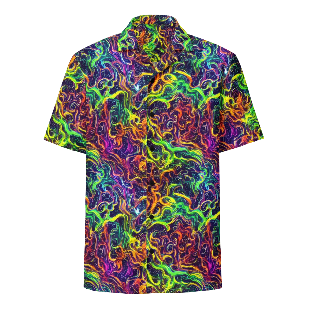 Liquid Fireworks on Button Shirt — Front