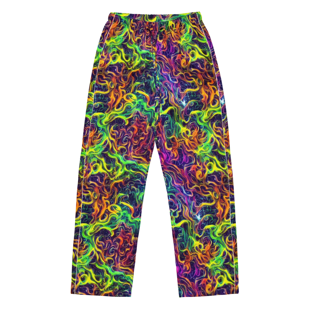 Liquid Fireworks on Women's Pajama Pants — Front