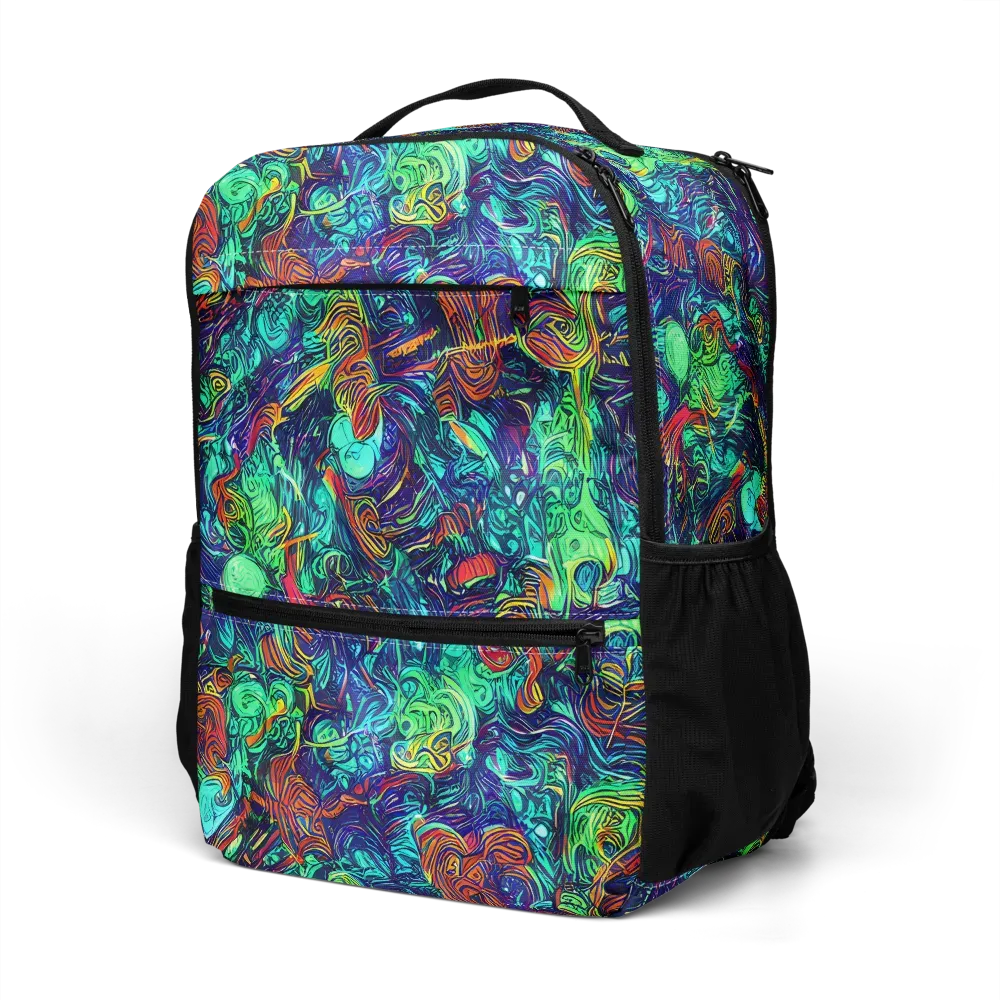 Saturated Spiral on Utility Backpack — Left Front