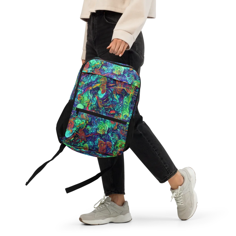Saturated Spiral on Utility Backpack — Front