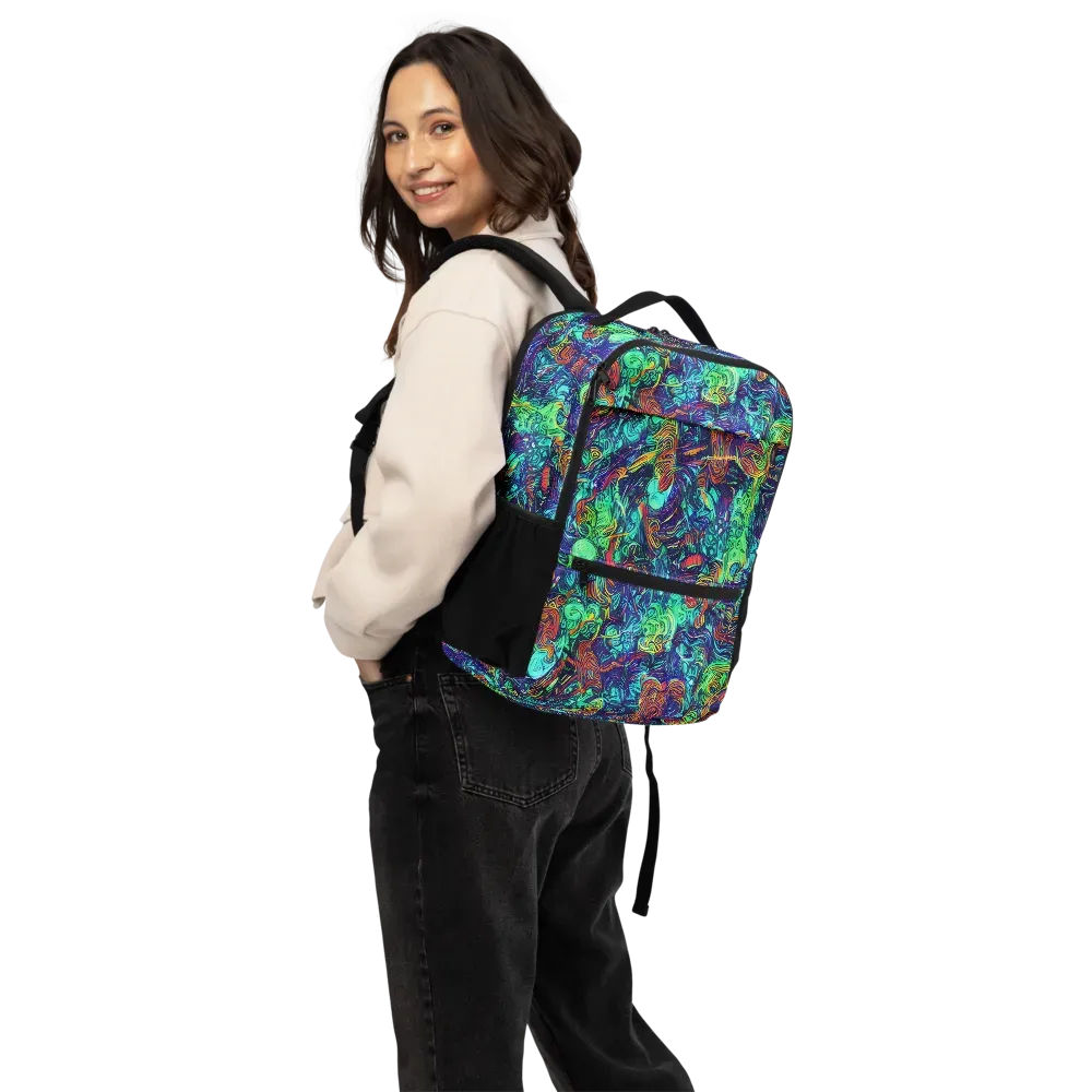 Saturated Spiral on Utility Backpack — Back