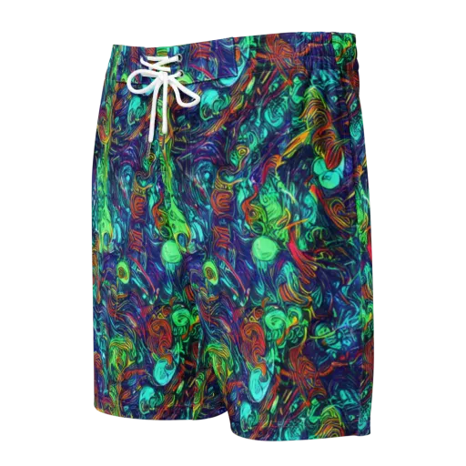 Saturated Spiral on a Men's Board Shorts