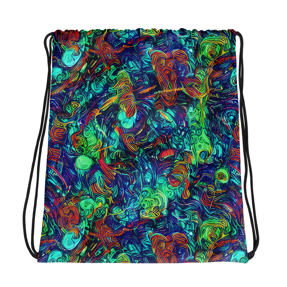 Saturated Spiral on Drawstring Bag — Photo
