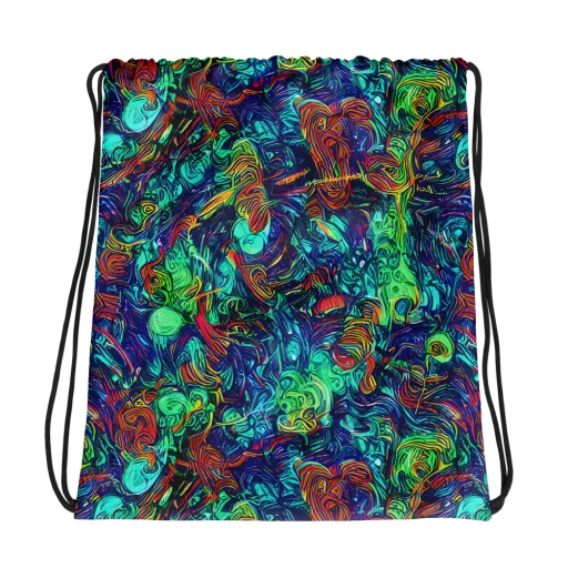 Saturated Spiral on a Drawstring Bag