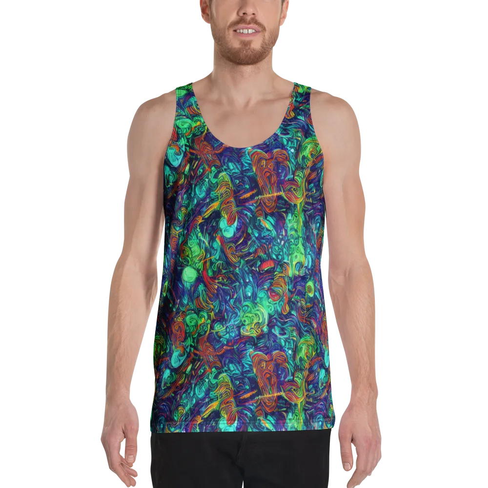 Saturated Spiral on Men's Tank Top — Front