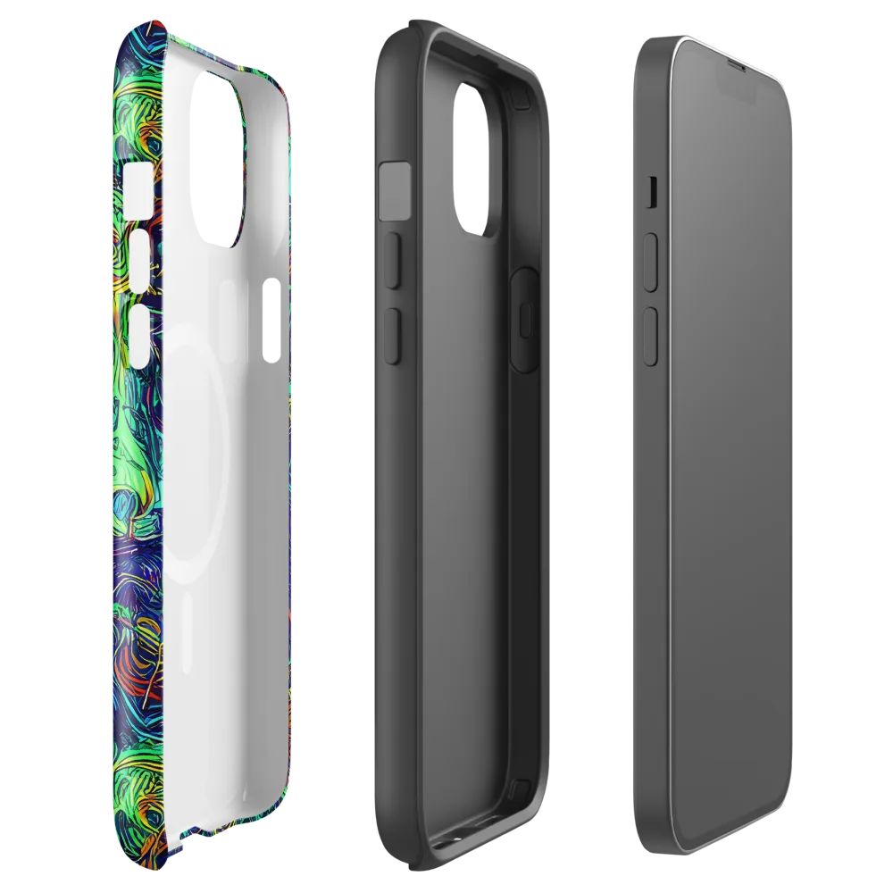 Saturated Spiral on MagSafe Tough Case for iPhone® — Front