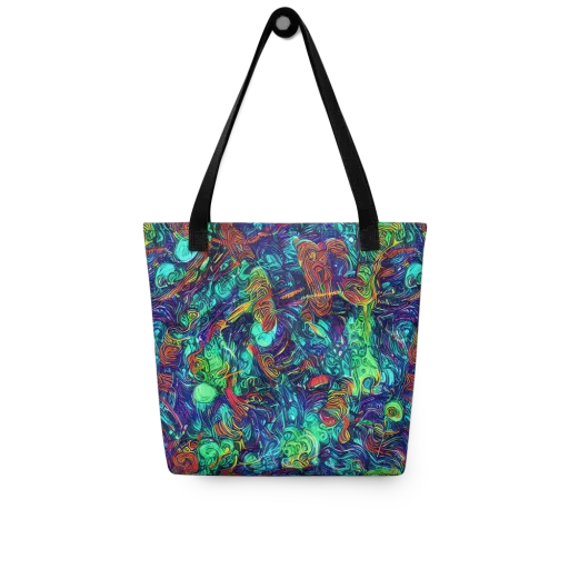 Saturated Spiral on a Tote Bag