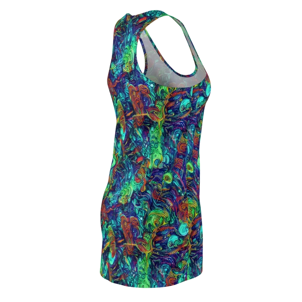 Saturated Spiral on Racerback Dress — Back Side