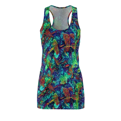 Saturated Spiral on a Racerback Dress
