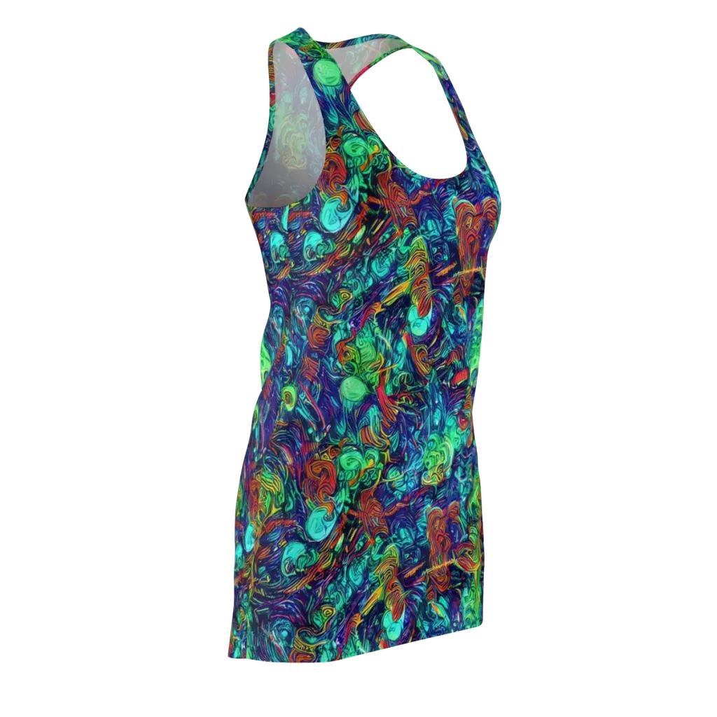 Saturated Spiral on Racerback Dress — Front Side