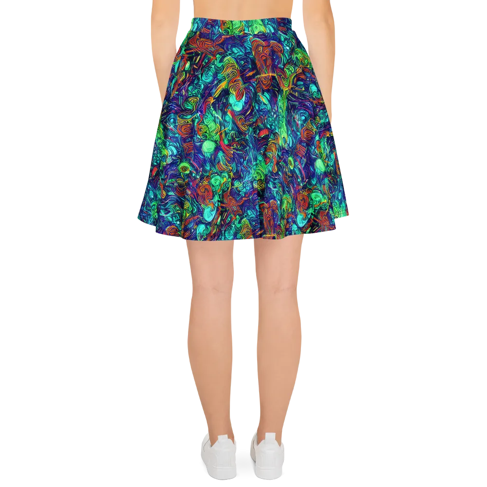 Saturated Spiral on Skater Skirt — Back