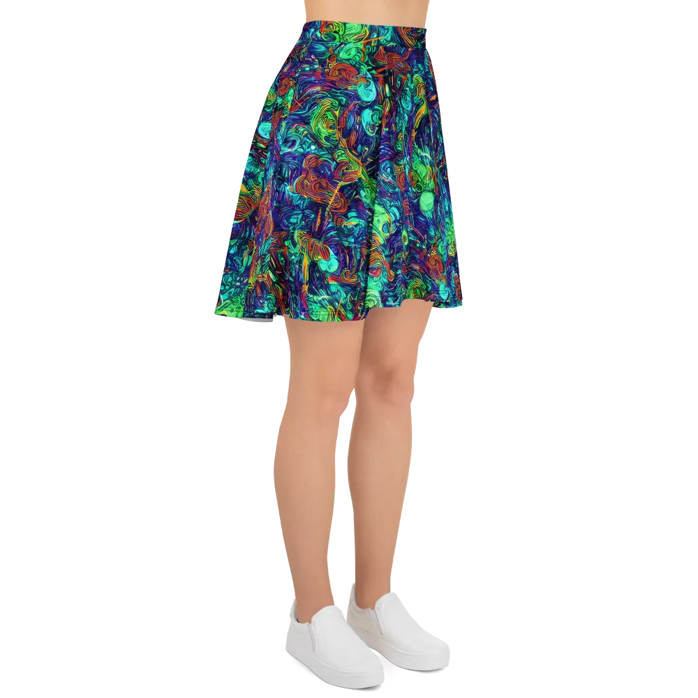 Saturated Spiral on Skater Skirt — Right