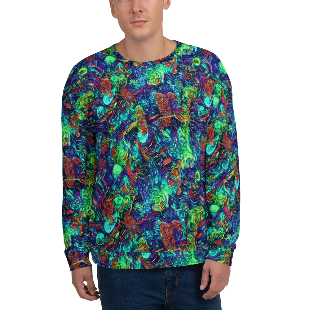Saturated Spiral on Sweatshirt — Front