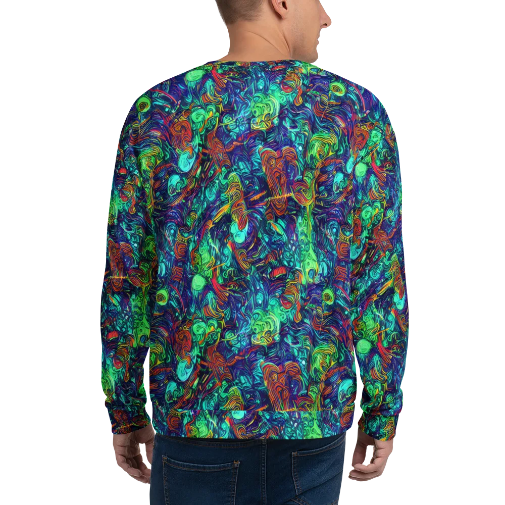 Saturated Spiral on Sweatshirt — Back