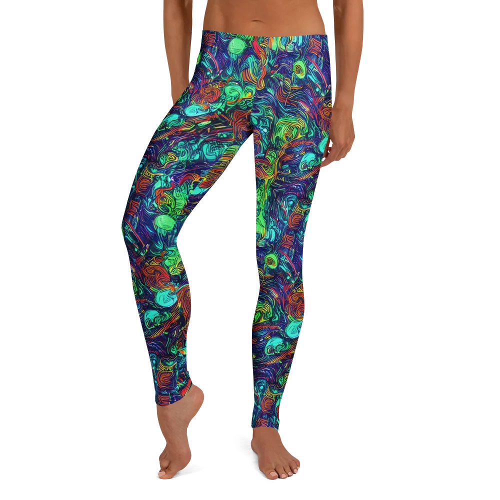 Saturated Spiral on Leggings — Front
