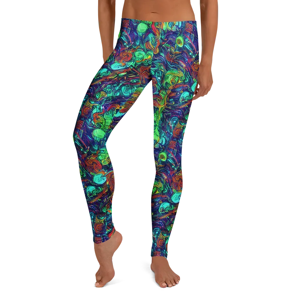 Saturated Spiral on Leggings — Front