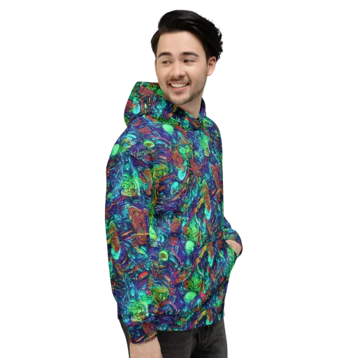Saturated Spiral on a Hoodie