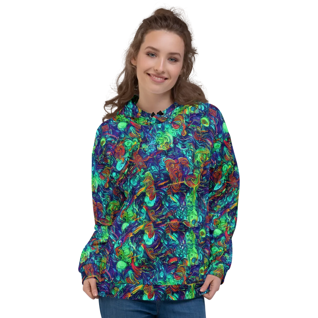 Saturated Spiral on Hoodie — Front