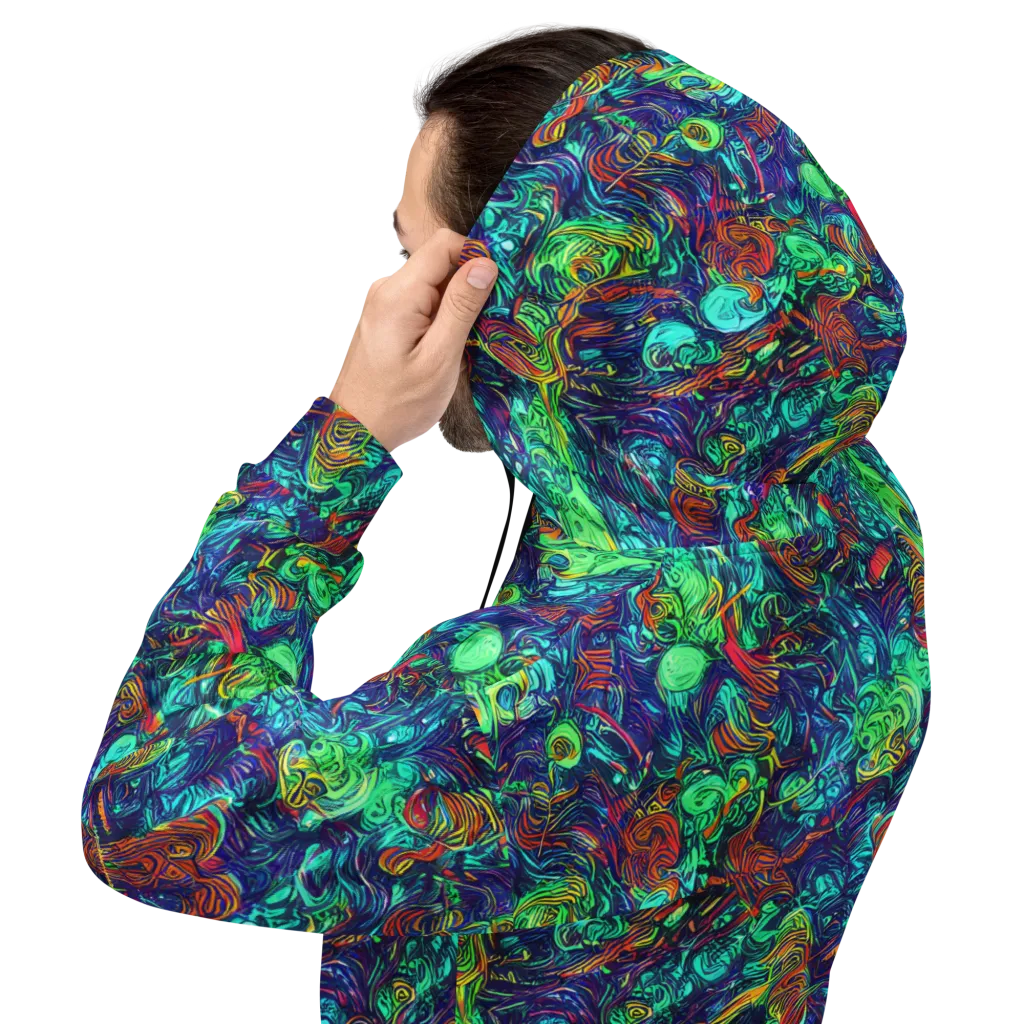 Saturated Spiral on Hoodie — Back