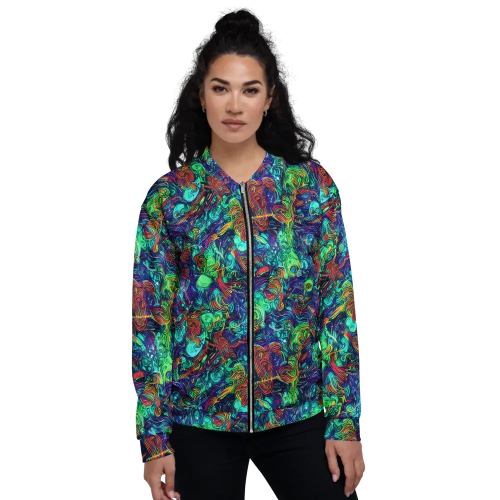 Saturated Spiral on Bomber Jacket — Front