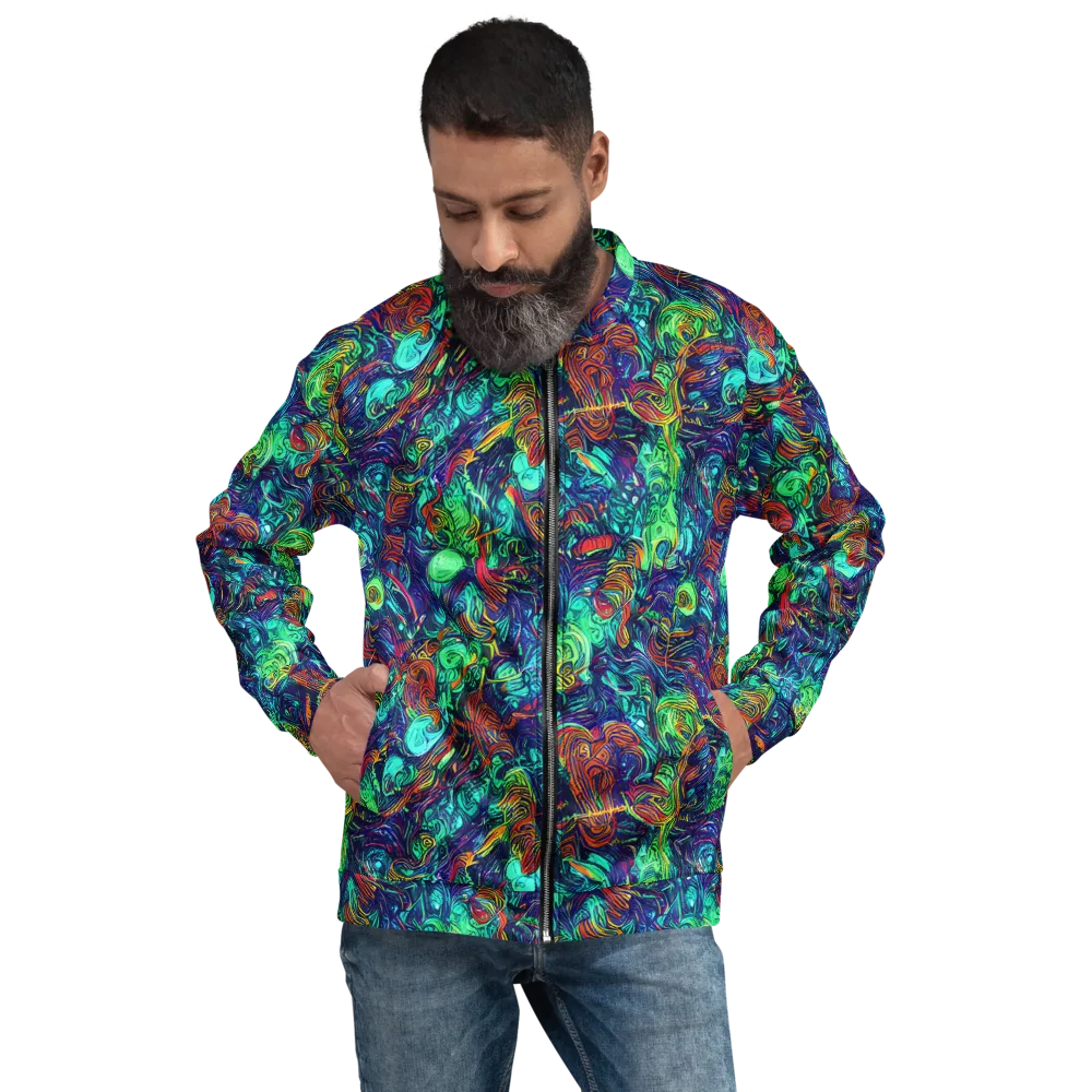 Saturated Spiral on Bomber Jacket — Front