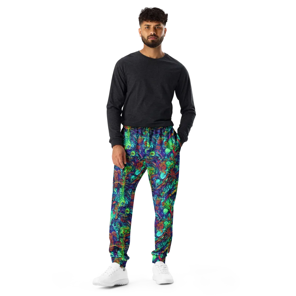 Saturated Spiral on Men's Joggers — Front