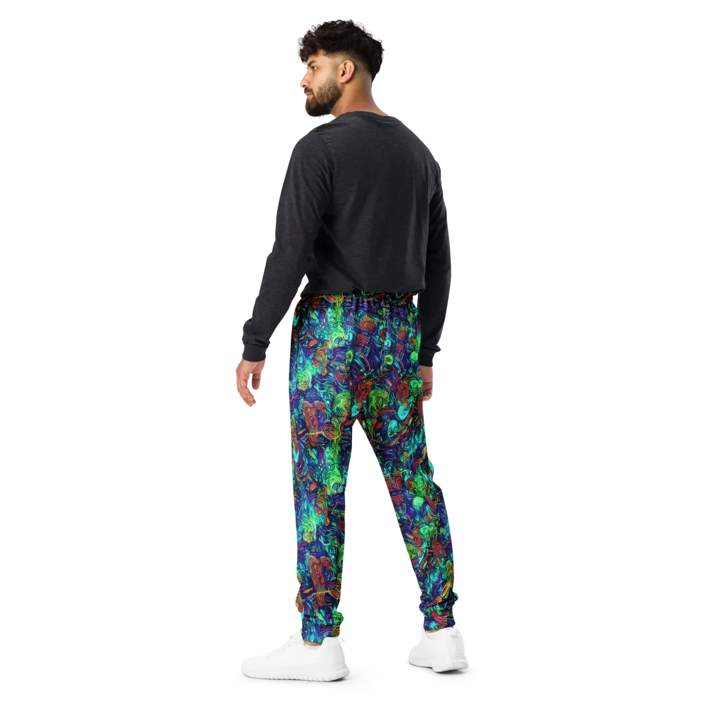 Saturated Spiral on Men's Joggers — Back