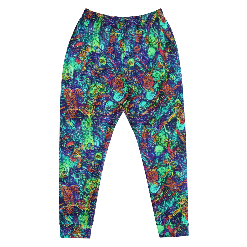 Saturated Spiral on Men's Joggers — Front