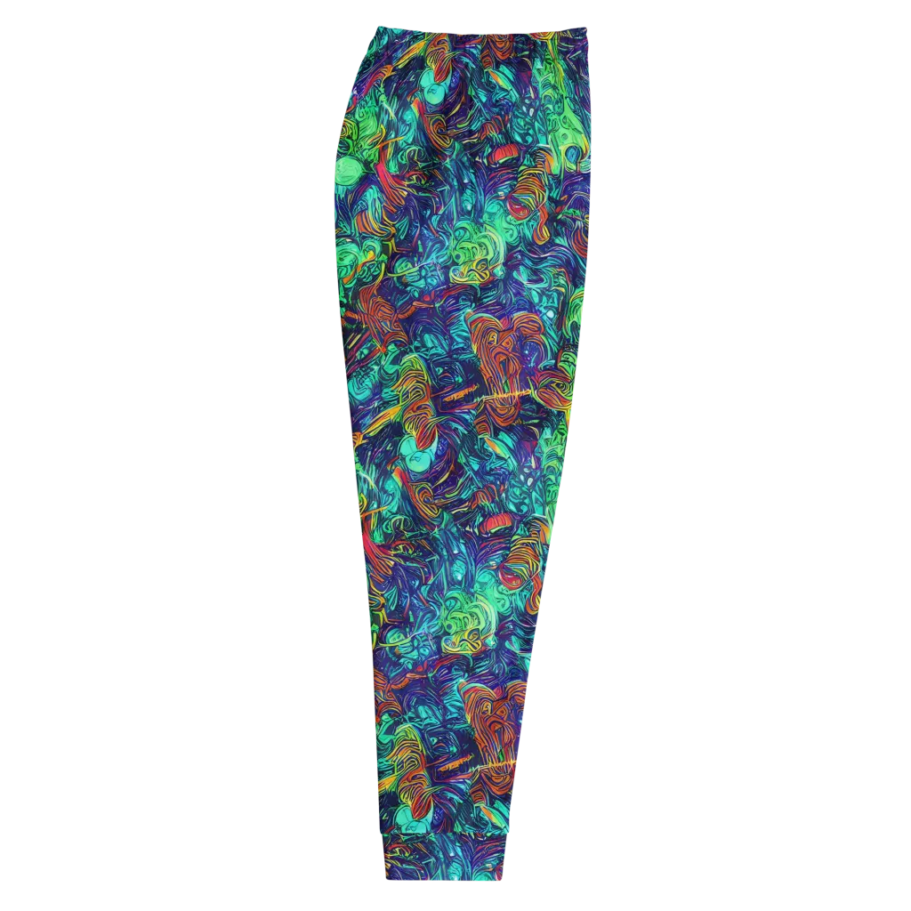 Saturated Spiral on Men's Joggers — Right