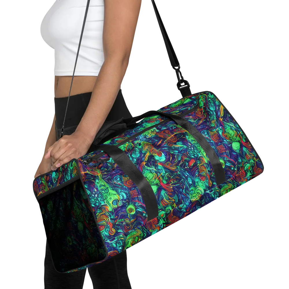 Saturated Spiral on Duffle Bag — Front