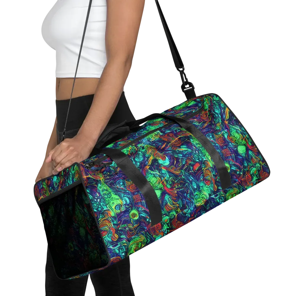 Saturated Spiral on Duffle Bag — Front