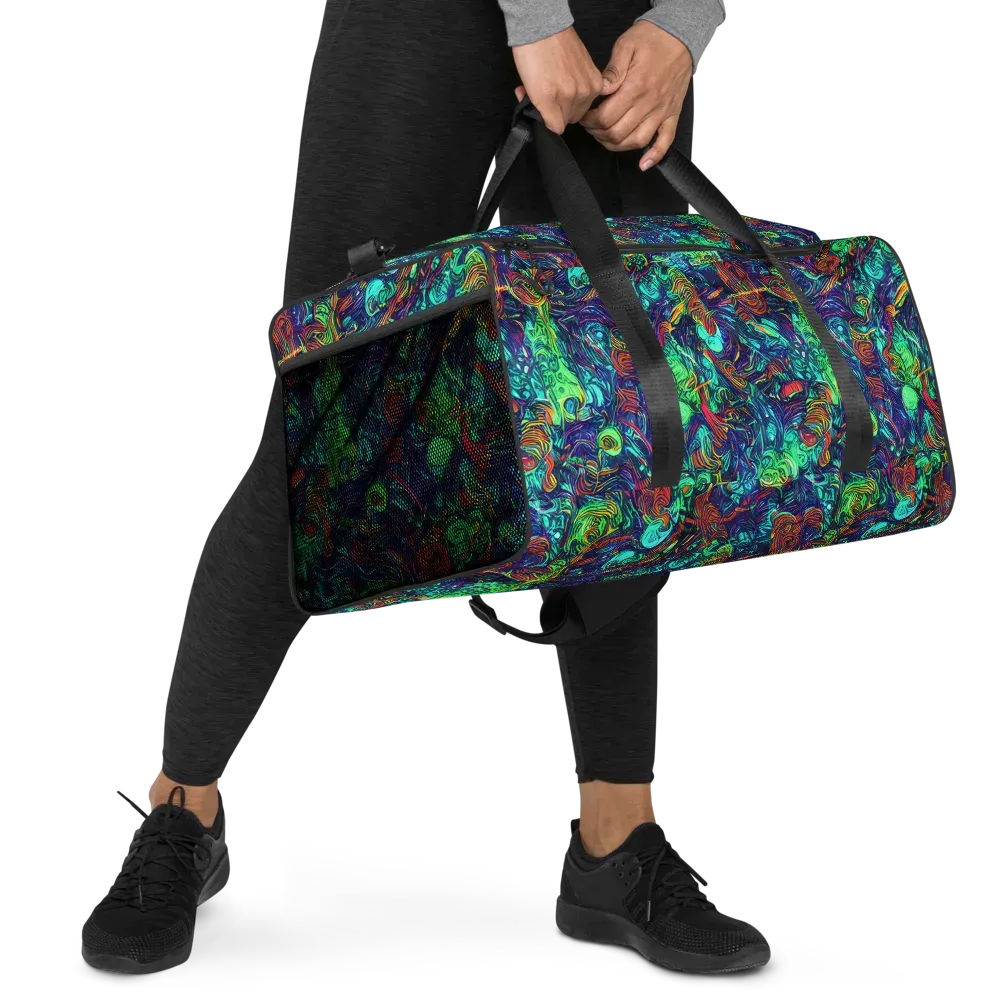 Saturated Spiral on Duffle Bag — Right Front