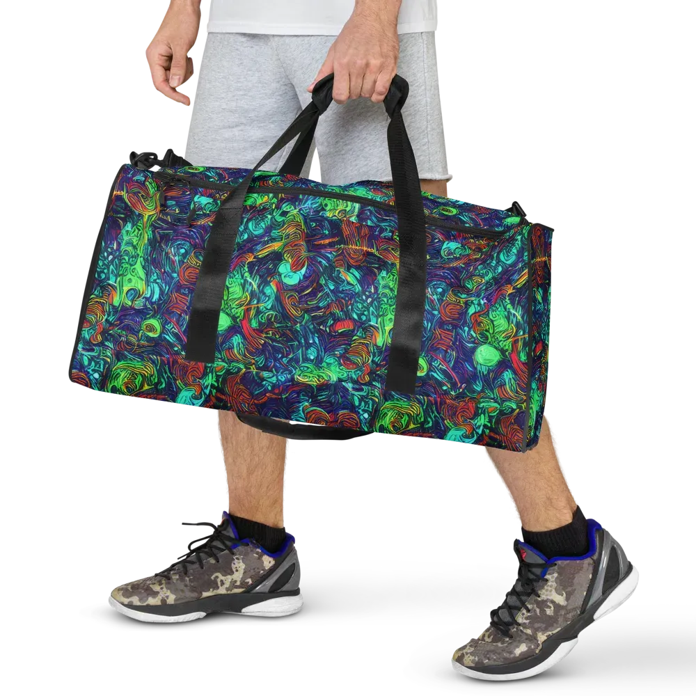 Saturated Spiral on Duffle Bag — Front