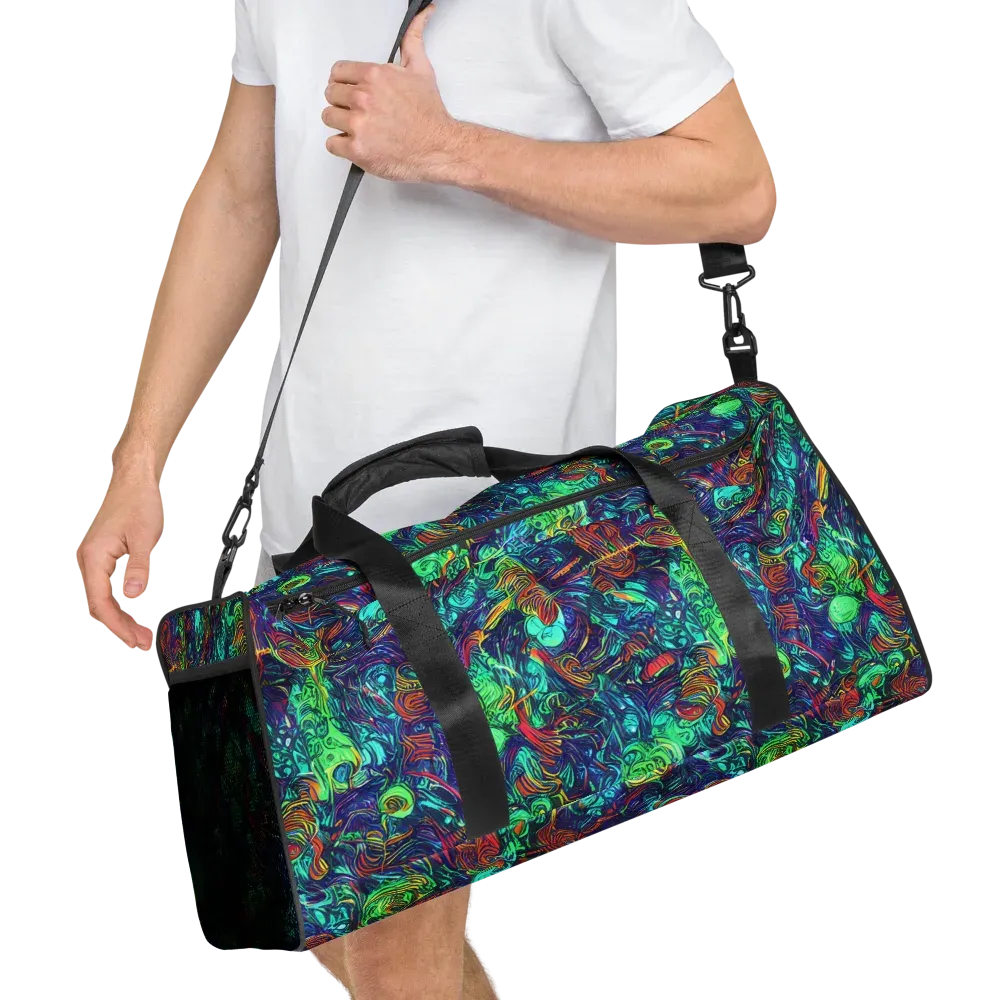 Saturated Spiral on Duffle Bag — Right Front