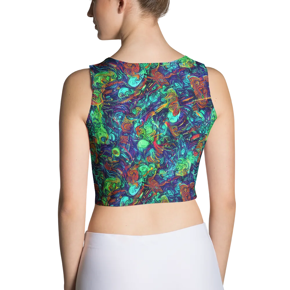 Saturated Spiral on Crop Top — Back