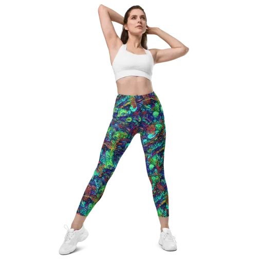 Saturated Spiral on a Leggings with Pockets