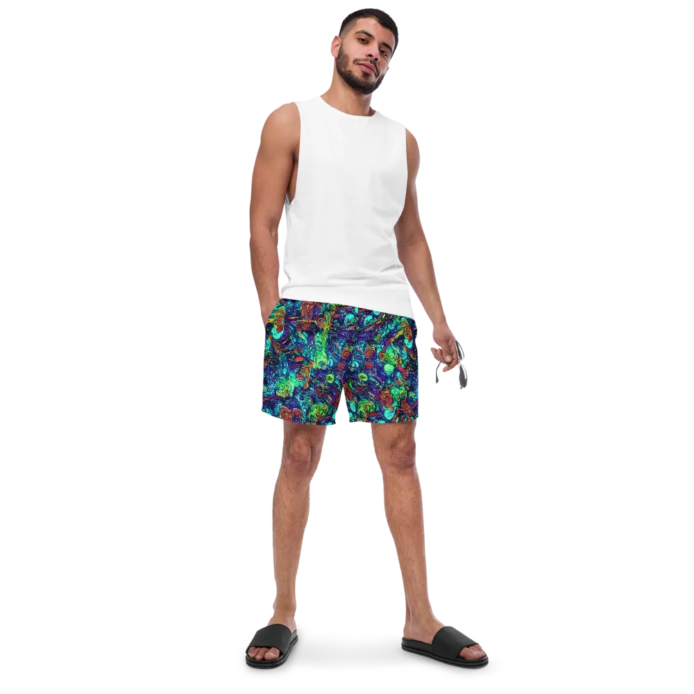 Saturated Spiral on Swim Trunks — Front