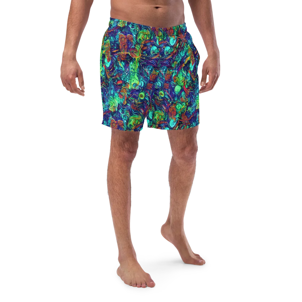 Saturated Spiral on Swim Trunks — Front