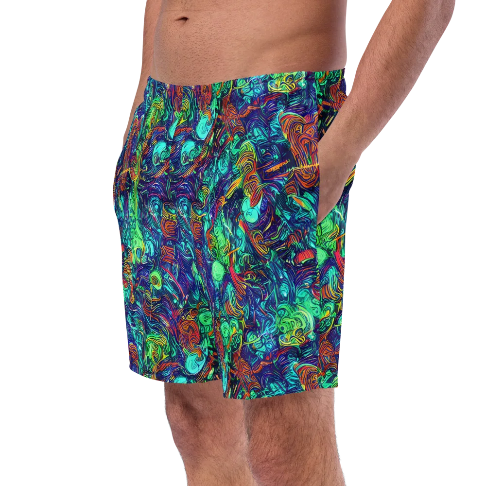 Saturated Spiral on Swim Trunks — Left Front