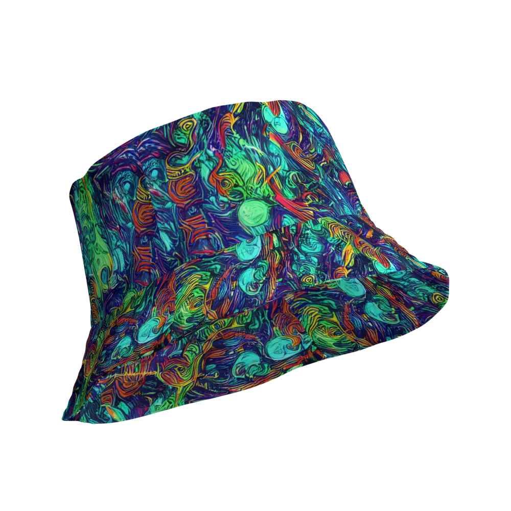 Saturated Spiral on Reversible Bucket Hat — Product details Outside