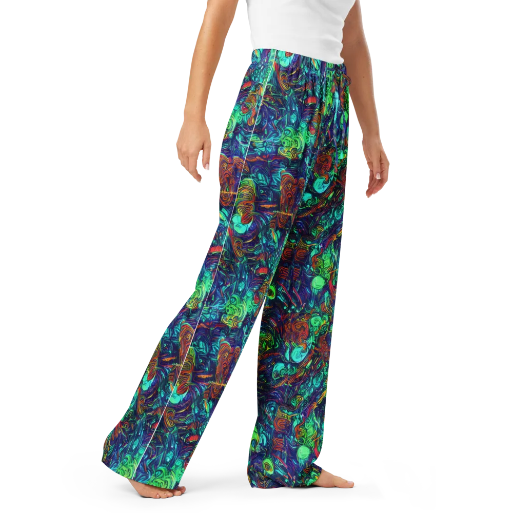 Saturated Spiral on Women's Pajama Pants — Right Front