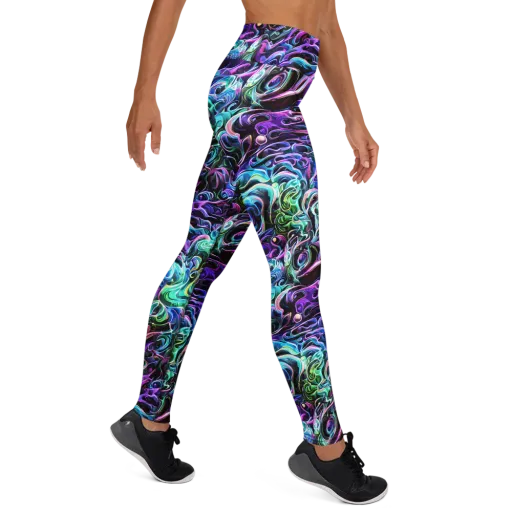 Afterglow Riptide on a Yoga Leggings