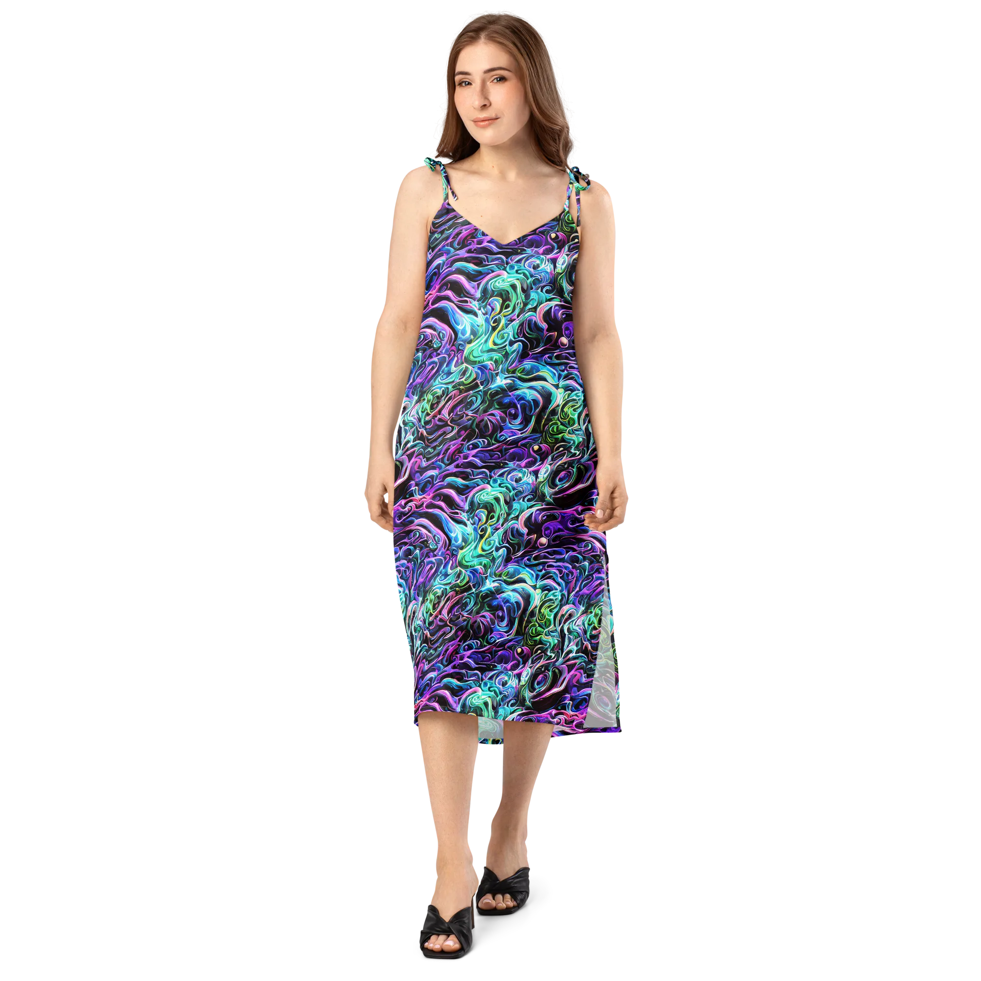 Afterglow Riptide on Slip Dress — Front