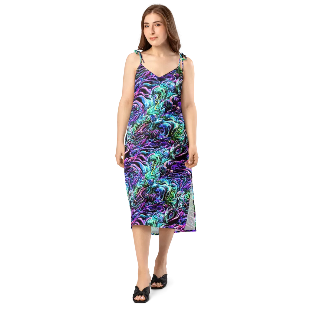 Afterglow Riptide on Slip Dress — Front