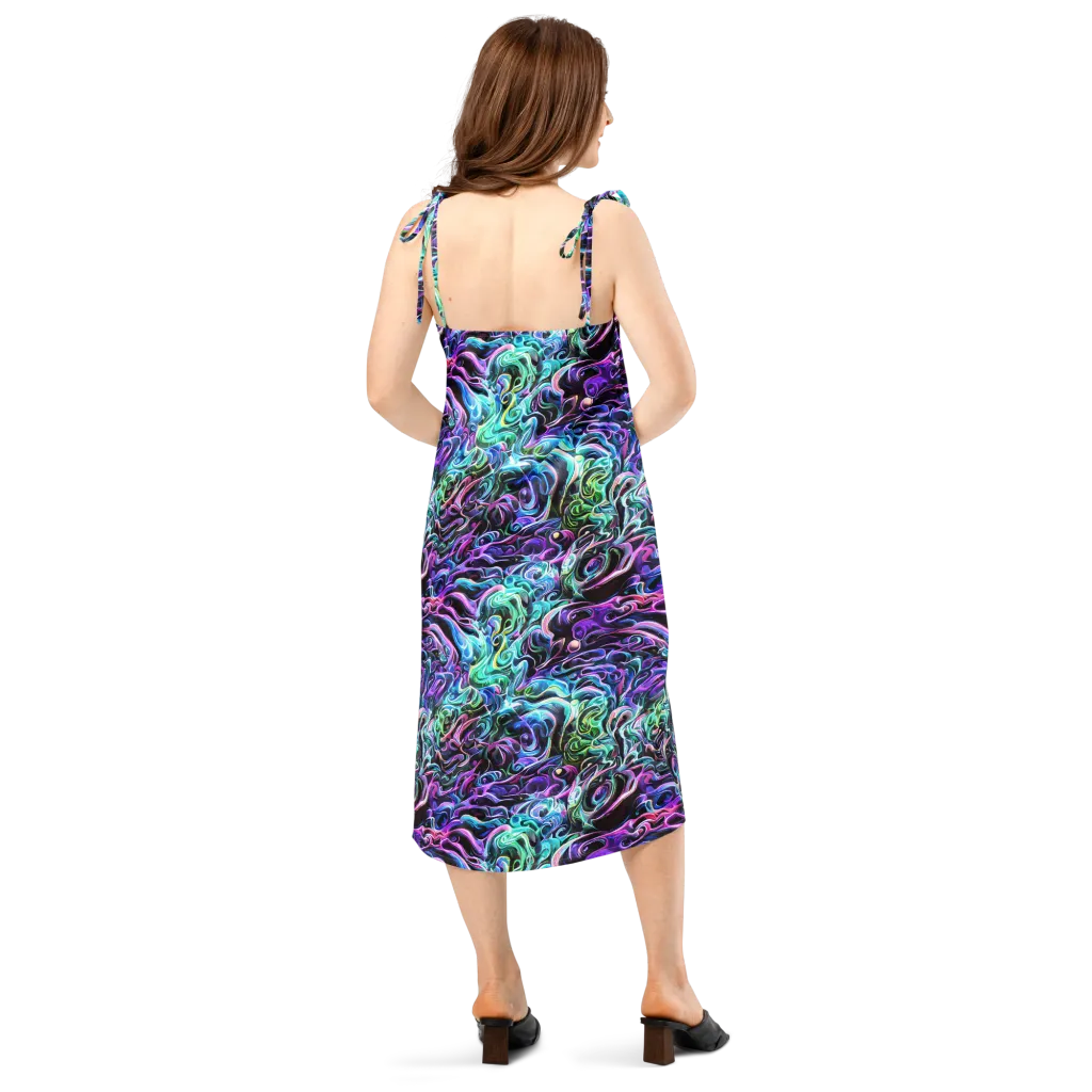 Afterglow Riptide on Slip Dress — Back