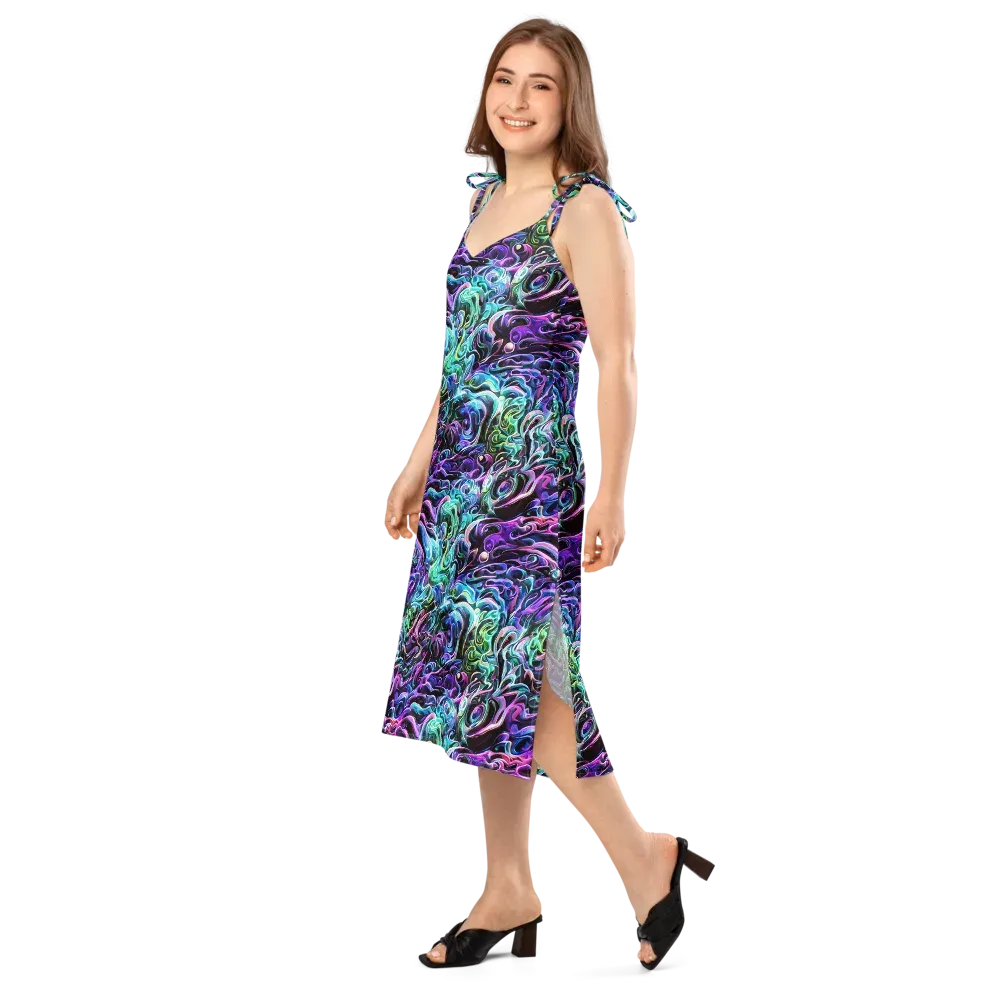 Afterglow Riptide on Slip Dress — Left Front