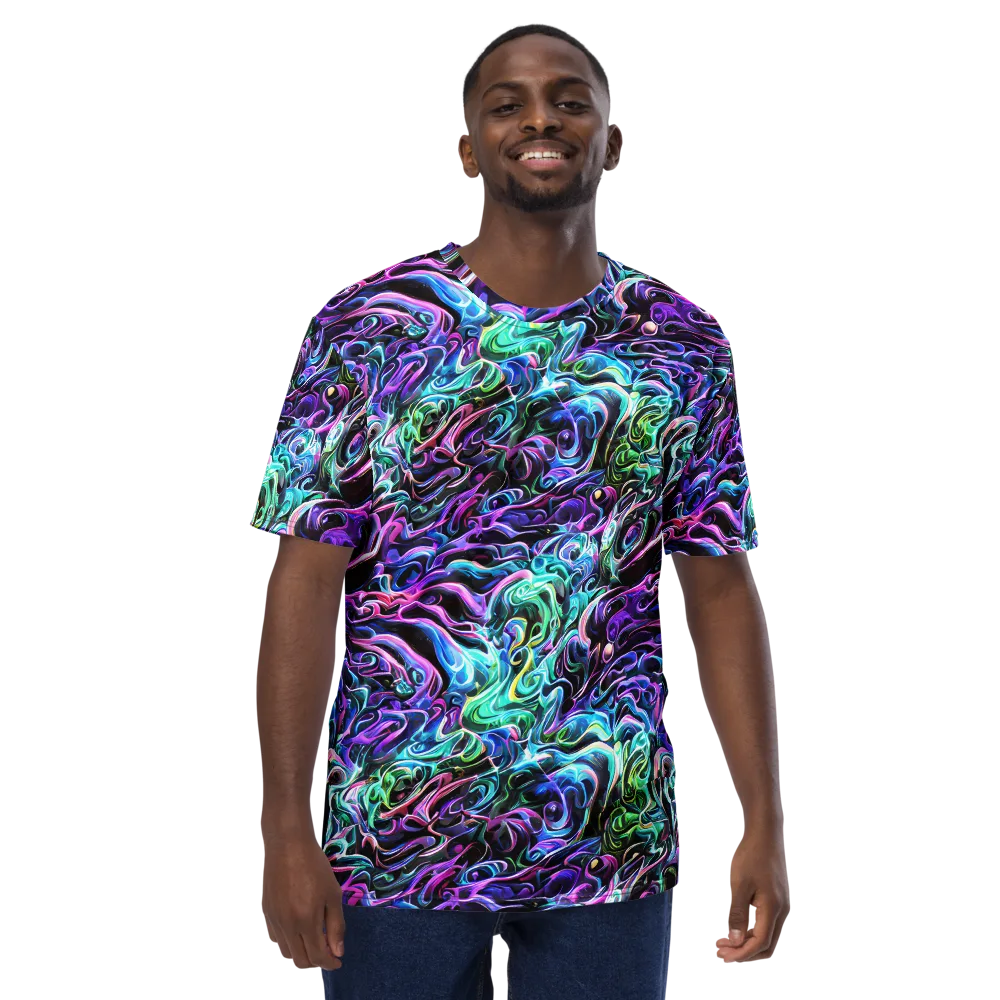 Afterglow Riptide on Men's Crew Neck T-Shirt — Front
