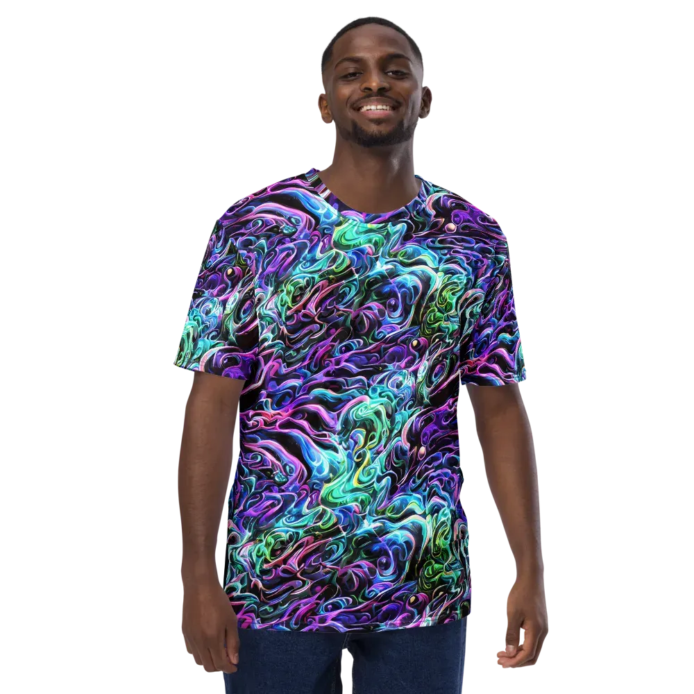 Afterglow Riptide on Men's Crew Neck T-Shirt — Front