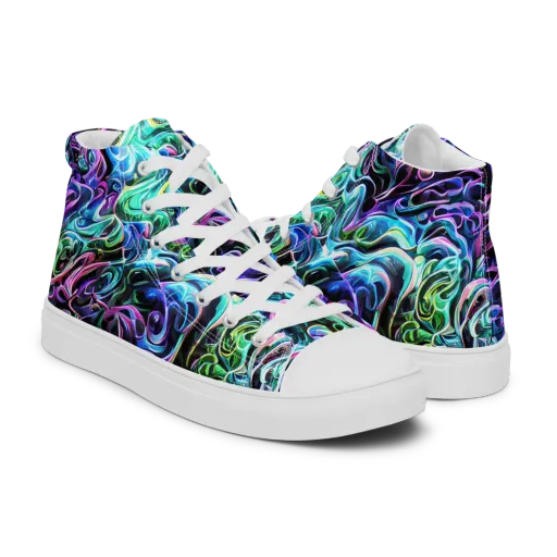 Afterglow Riptide on a Men's High Top Canvas Shoes